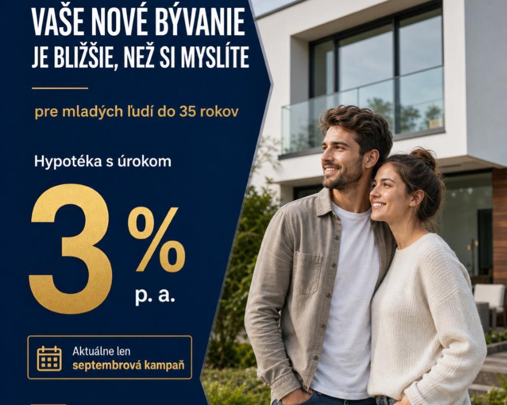 Výhodnejšie podmienky financovania bývania pre mladých do 35 rokov